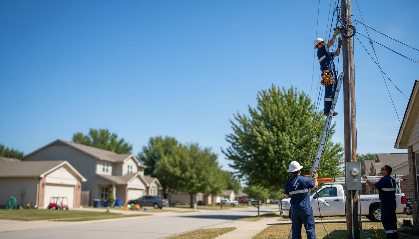 Residential electrician providing installation services in New Germany, MN